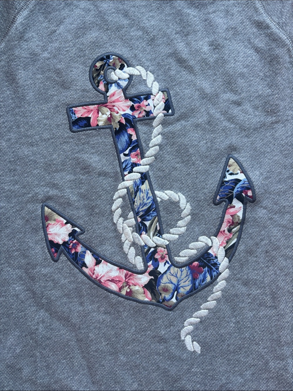 J.Crew Anchor Applique Sweatshirt - Picture 2 of 3